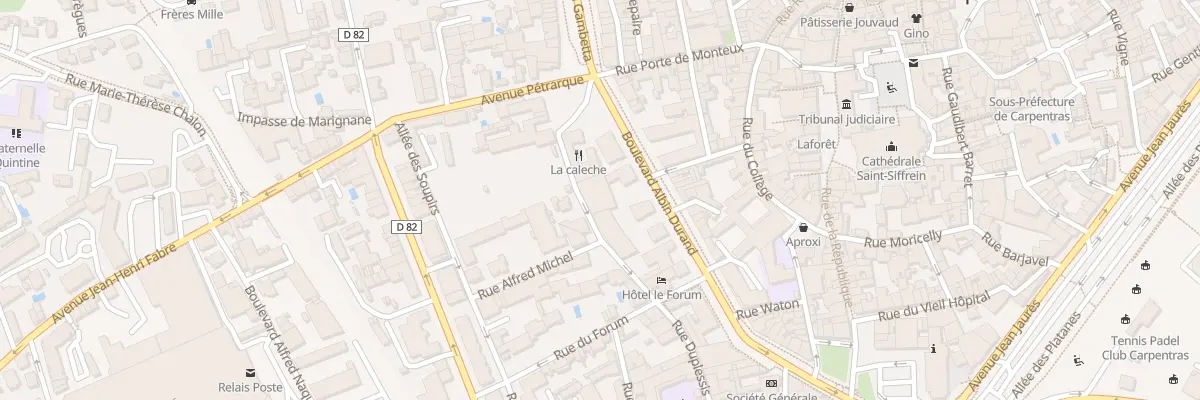 Plan du 230 Rue Duplessis à Carpentras