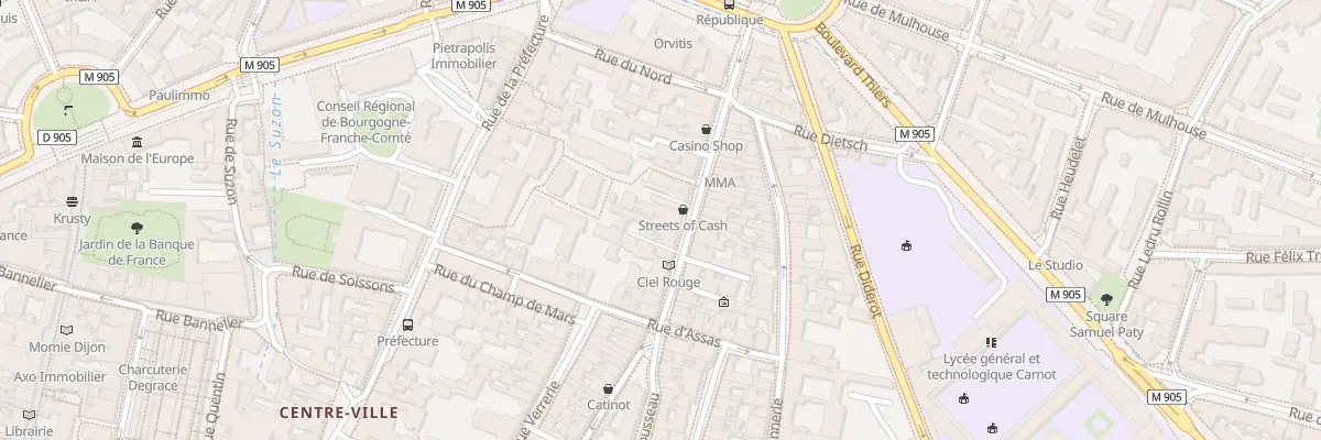 Plan du 48 Rue Jean-Jacques Rousseau à Dijon