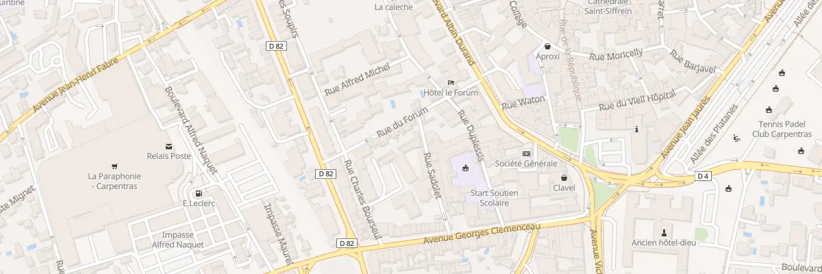 Plan du 95 Rue du Forum à Carpentras
