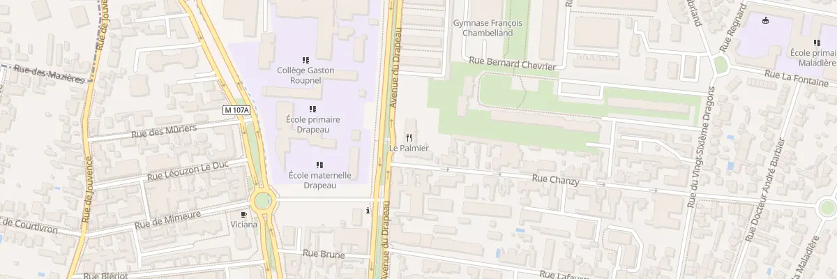 Plan du 56 Av du Drapeau à Dijon