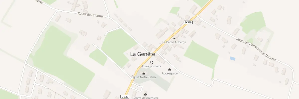 Plan du 398 Rue de l’Eglise à La Genête