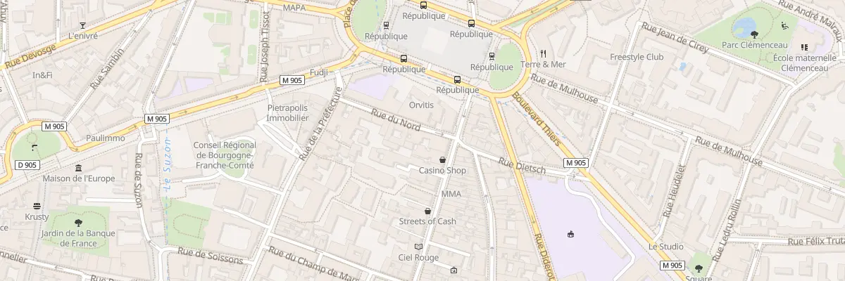 Plan du 12 Rue Jean-Jacques Rousseau à Dijon