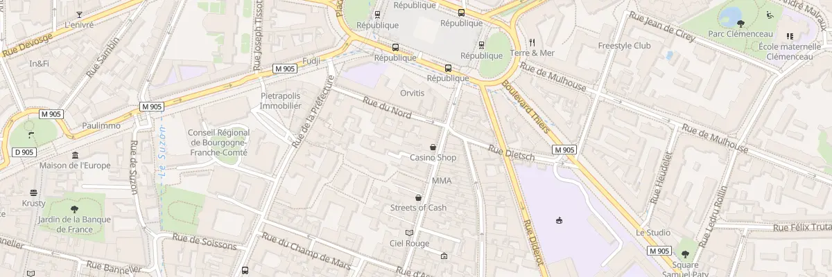 Plan du 16 Rue Jean-Jacques Rousseau à Dijon
