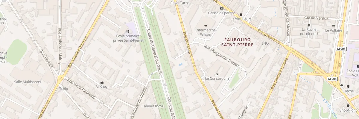 Plan du 18 Rue de Longvic à Dijon
