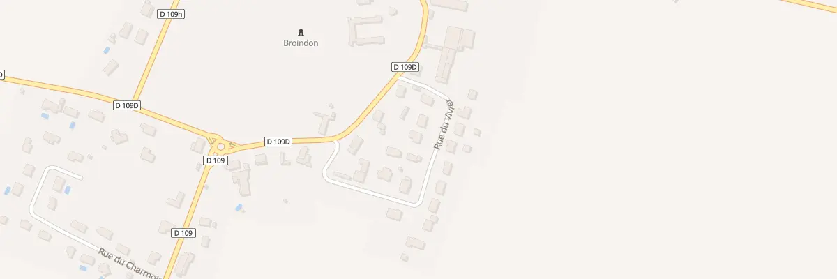 Plan du 9 Rue du Vivier à Broindon