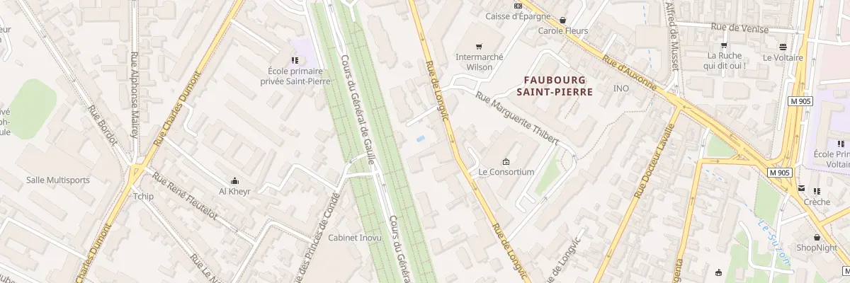 Plan du 20 Rue de Longvic à Dijon