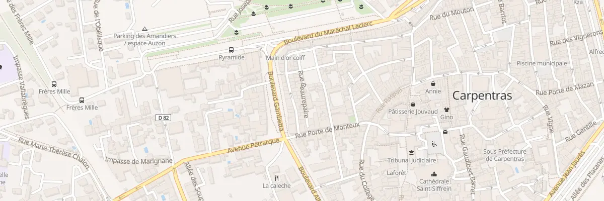 Plan du 55 Rue Beaurepaire à Carpentras