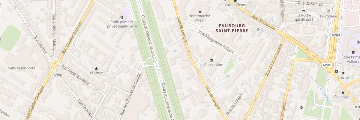 Plan du 22 Rue de Longvic à Dijon