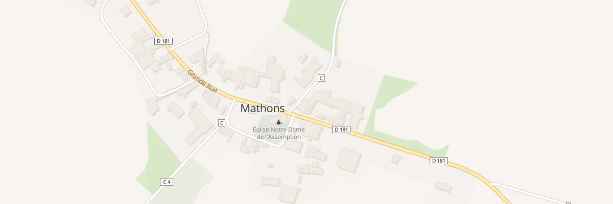 Plan du 1 Rue Beauregard à Mathons
