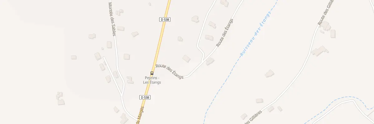 Plan du 85A Rte des Etangs à Peyrins