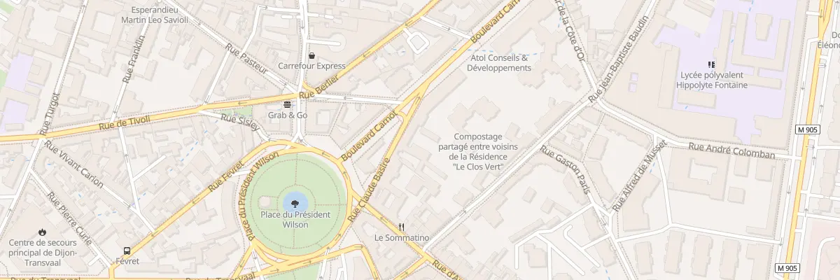 Plan du 8 Rue Claude Basire à Dijon