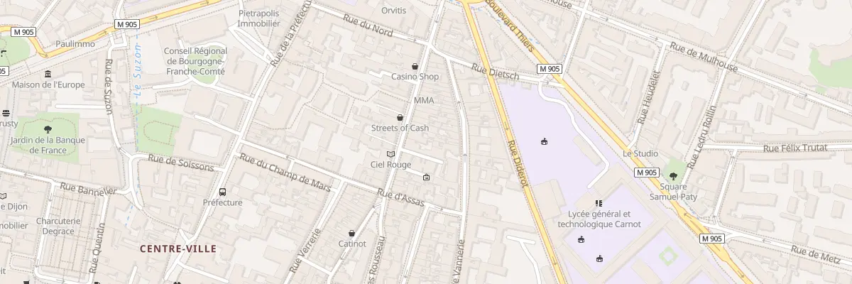 Plan du 47 Rue Jean-Jacques Rousseau à Dijon