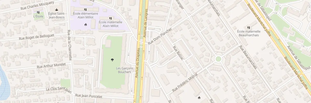 Plan du 96 Rue de Chateaubriand à Dijon