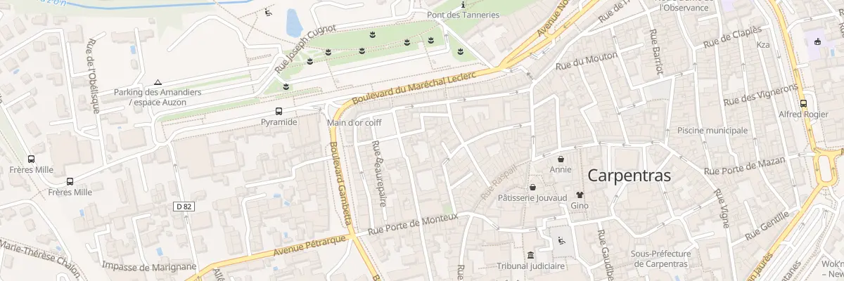 Plan du 59 Rue du Refuge à Carpentras