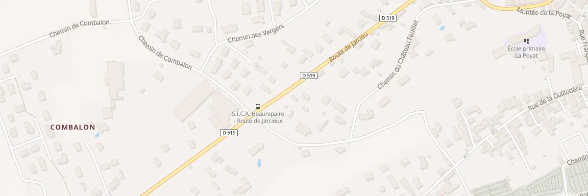 Plan du 349 Rte de Jarcieu à Beaurepaire