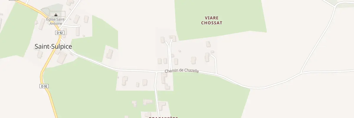 Plan du 55 Che de Chazelle à Saint-Sulpice