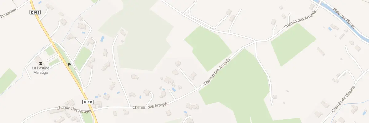 Plan du 299 Che des Arrayés à Velleron