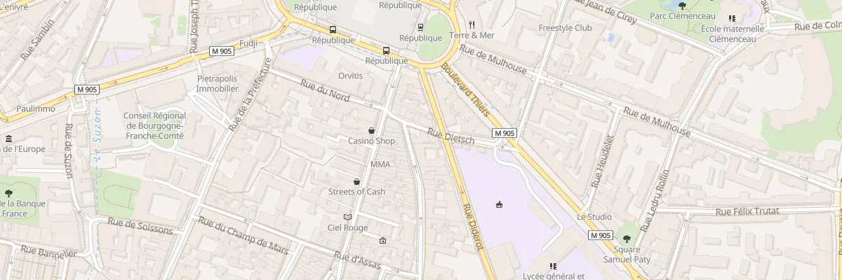 Plan du 2 Rue Dietsch à Dijon