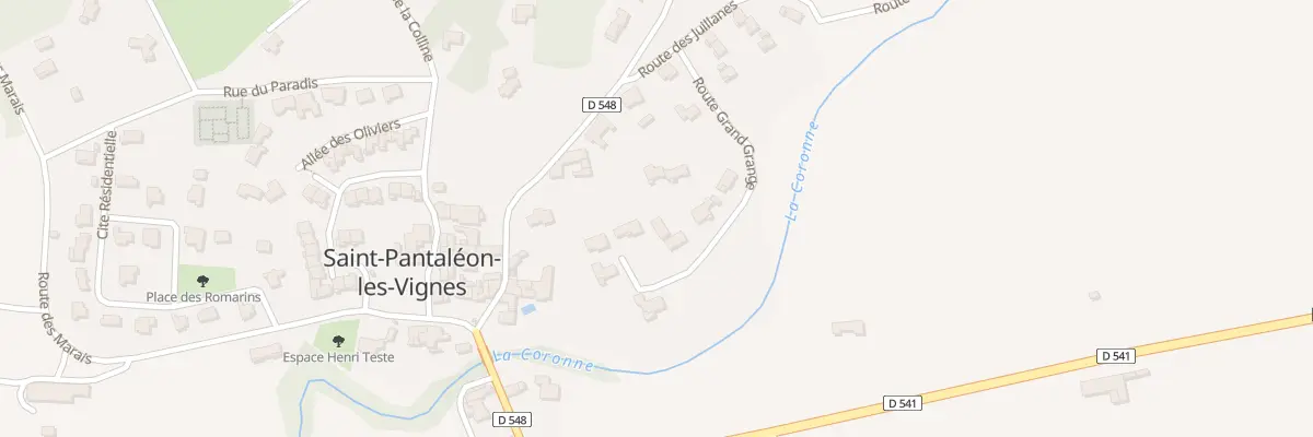 Plan du 182 Rte Grand Grange à Saint-Pantaléon-les-Vignes