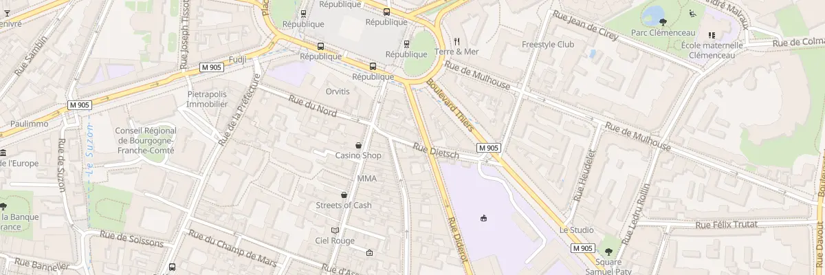 Plan du 7 Rue Dietsch à Dijon