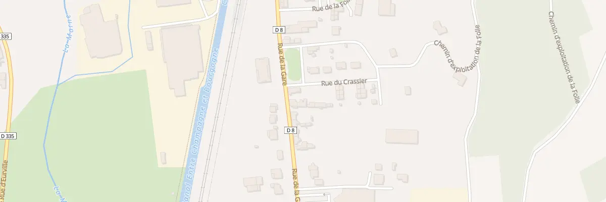 Plan du 23 Rue de la Gare à Eurville-Bienville