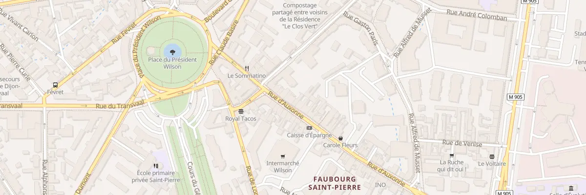 Plan du 25 Rue d’Auxonne à Dijon