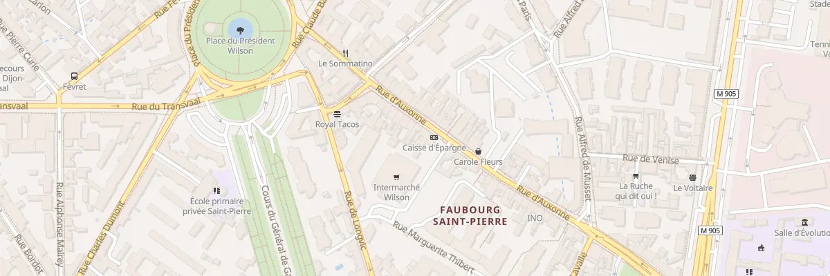 Plan du 26 Rue d’Auxonne à Dijon