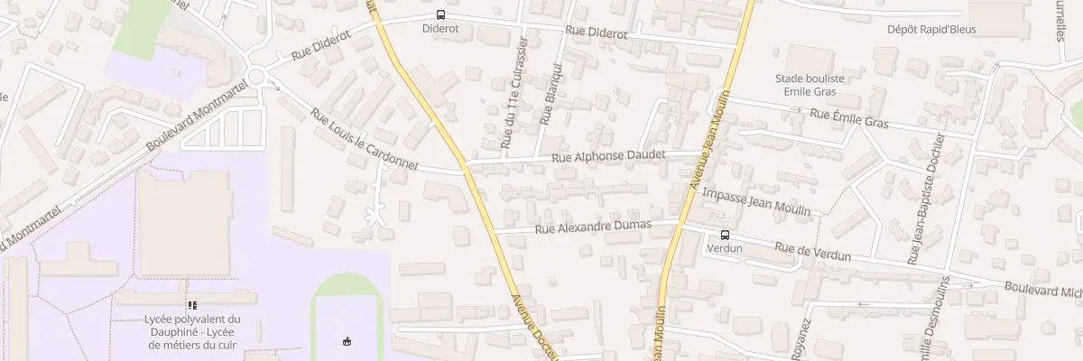 Plan du 19 Rue Alphonse Daudet à Romans-sur-Isère