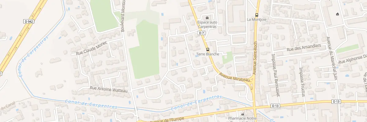Plan du 9 Rue Emile Loubon à Carpentras