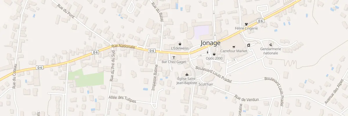 Plan du 64 Rue Nationale à Jonage