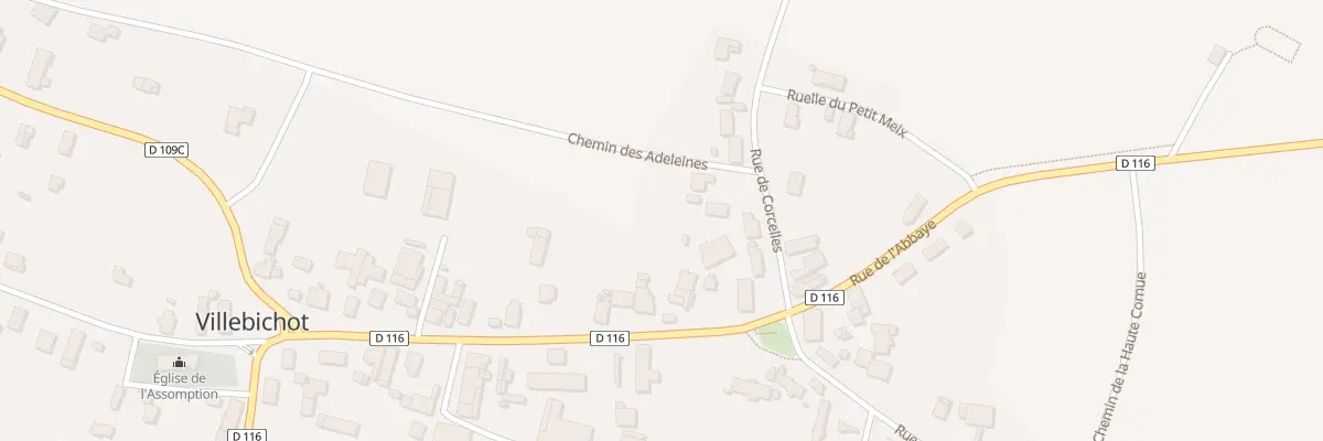 Plan du 2 Che des Adeleines à Villebichot