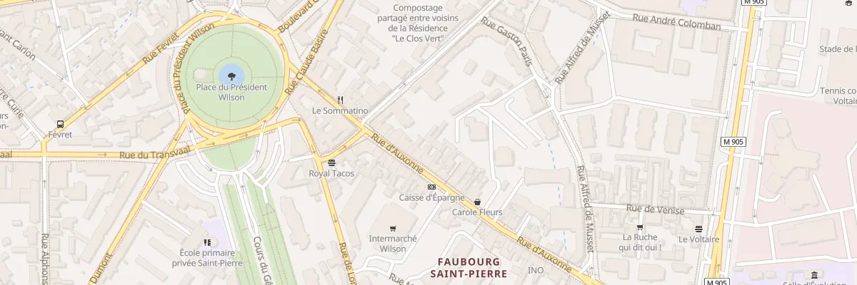 Plan du 33 Rue d’Auxonne à Dijon