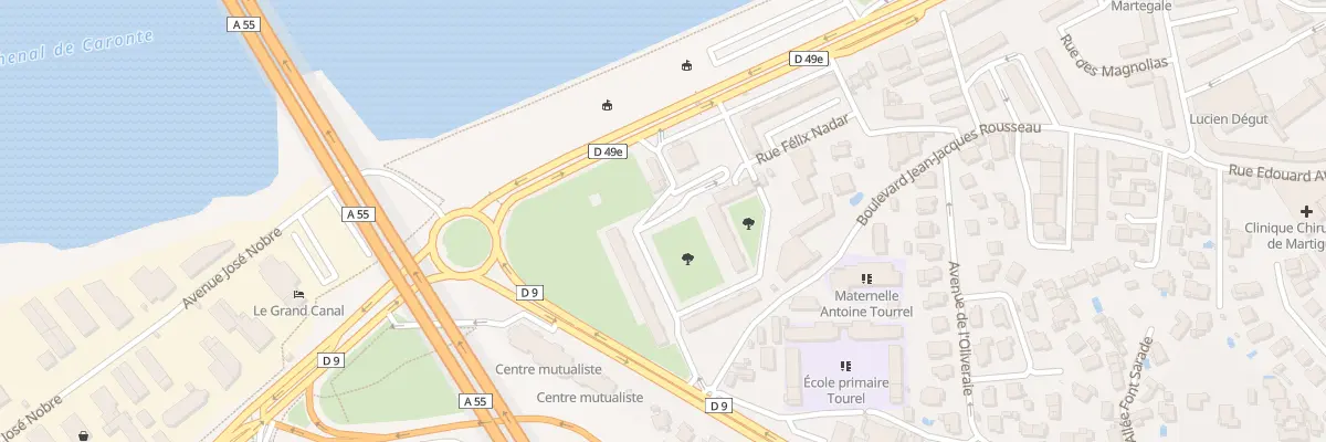 Plan du 1 Rue Jean Moulin à Martigues