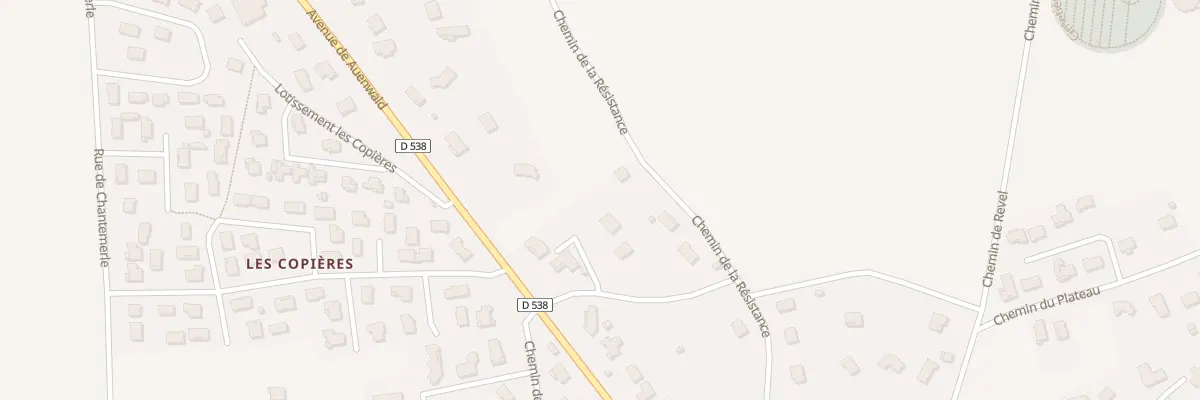 Plan du 439 Che de la Résistance à Beaurepaire