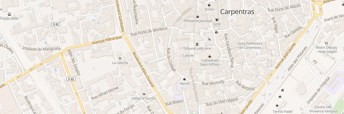 Plan du 88 Rue du Collège à Carpentras