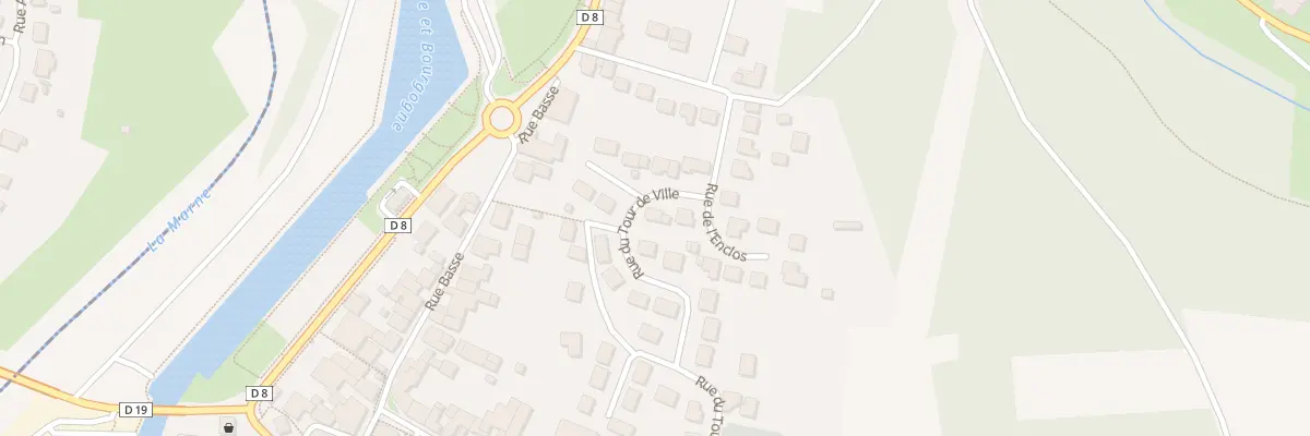 Plan du 34 Rue du Tour de Ville à Chamouilley