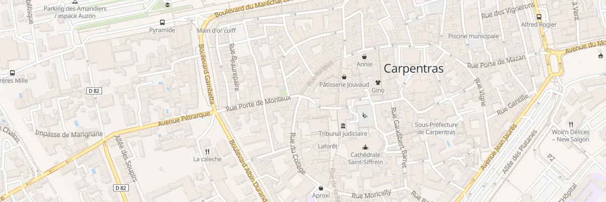 Plan du 176 Rue du Collège à Carpentras