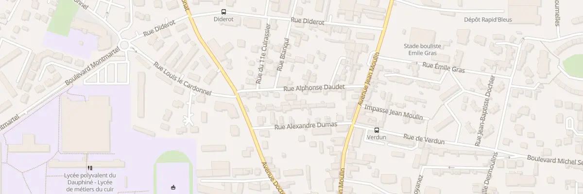 Plan du 15 Rue Alphonse Daudet à Romans-sur-Isère