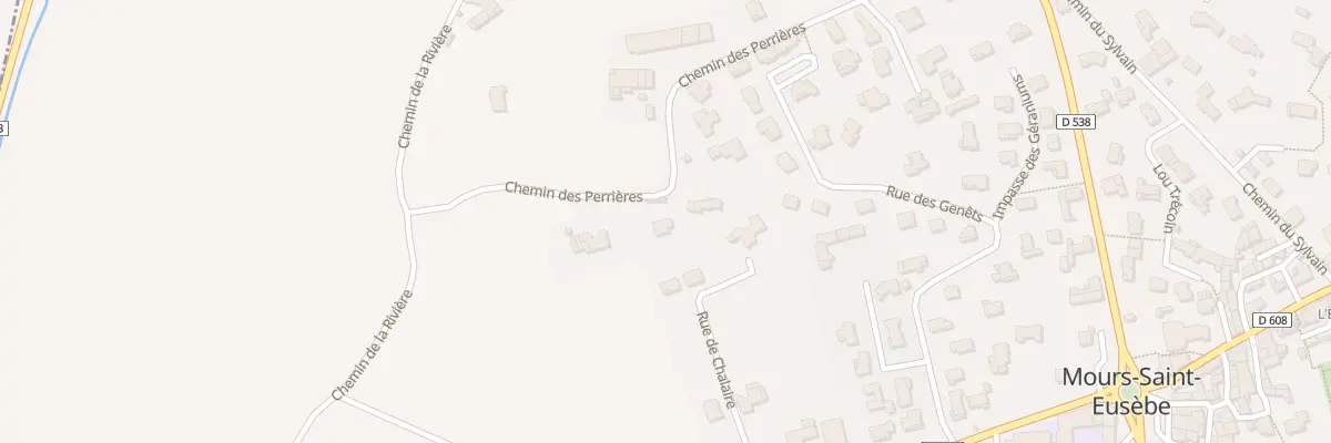 Plan du 5098 Che des Perrières à Mours-Saint-Eusèbe