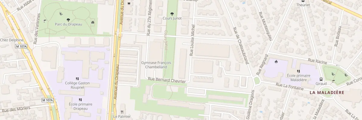 Plan du 19 Rue Louise Michel à Dijon