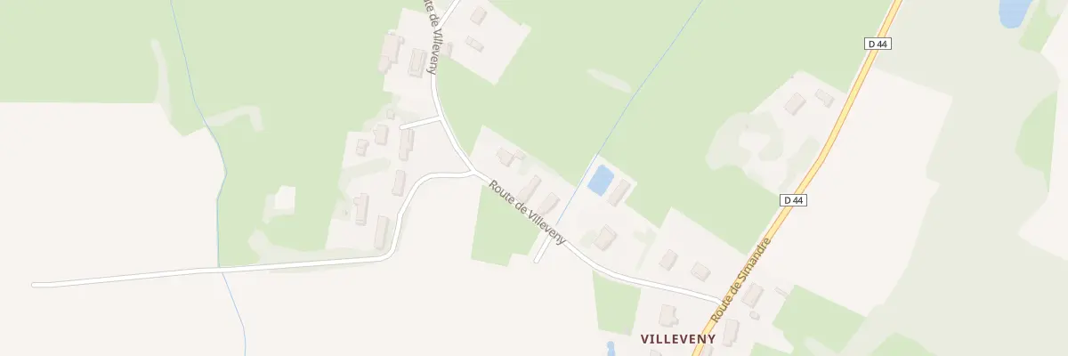 Plan du 197 Rte de Villeveny à Saint-Vincent-en-Bresse