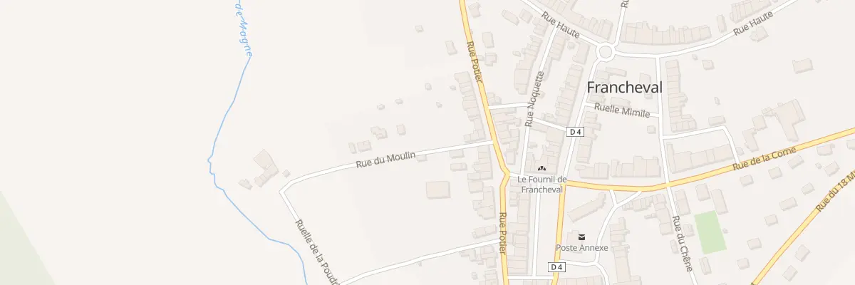 Plan du 2B Rue du Moulin à Francheval