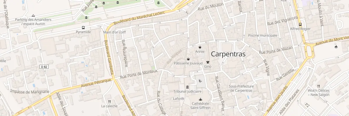 Plan du 42 Rue Raspail à Carpentras