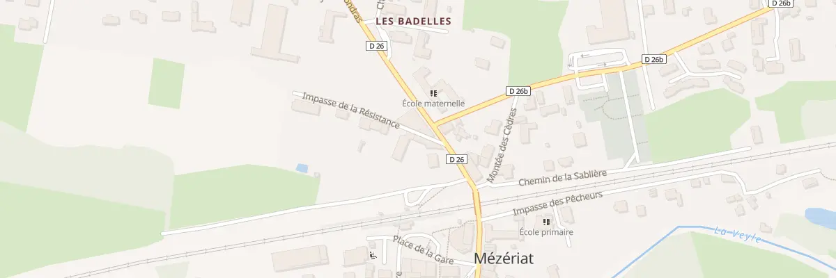 Plan du 39 Rte de l’Effondras à Mézériat