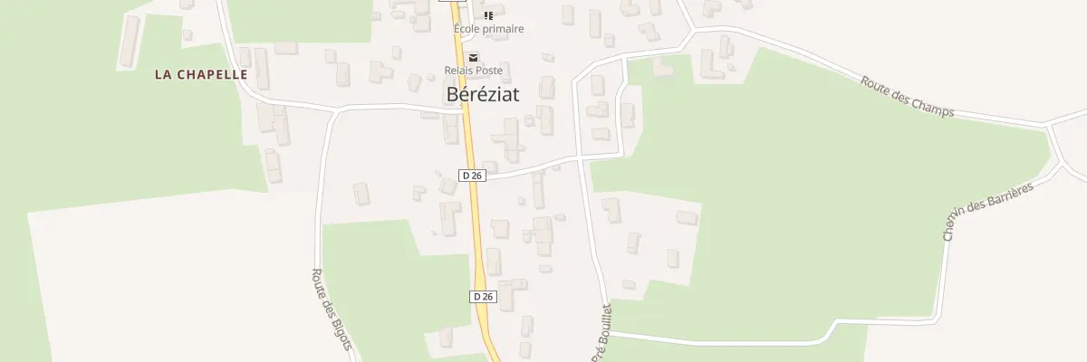 Plan du 5024 Le Bourg à Béréziat