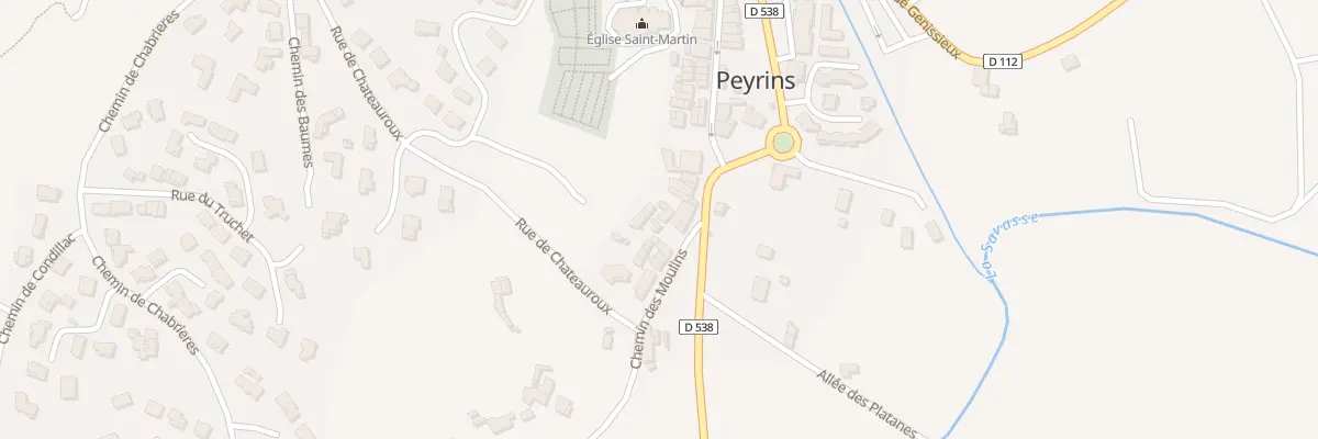 Plan du 35 Imp de la Serve à Peyrins