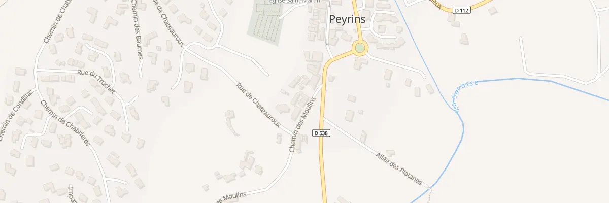 Plan du 46 Che des Moulins à Peyrins