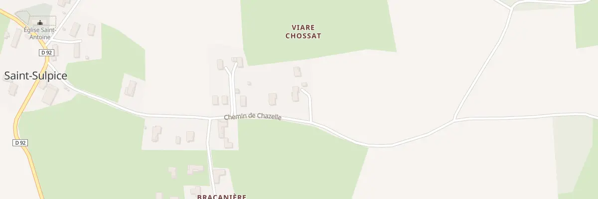 Plan du 171 Che de Chazelle à Saint-Sulpice