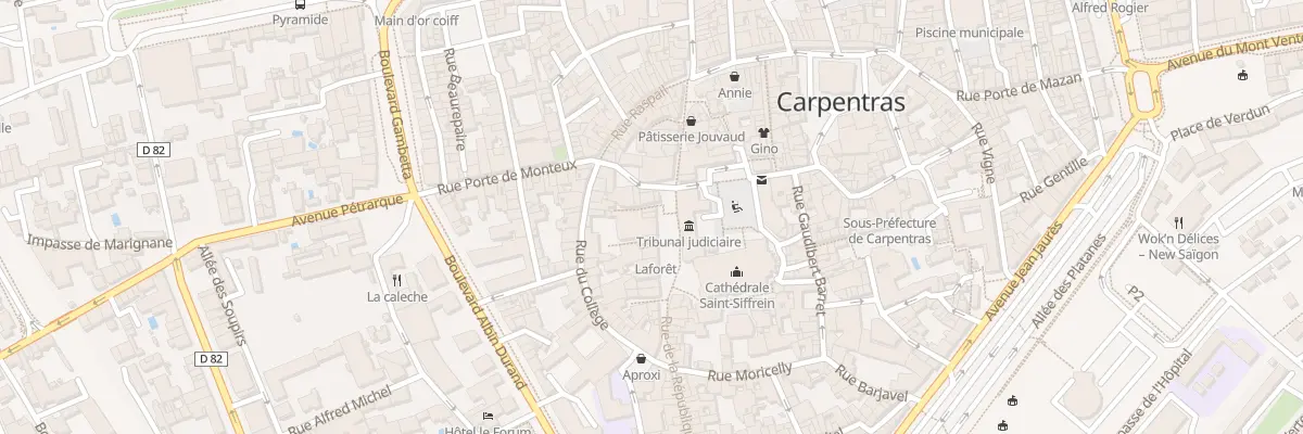 Plan du 65 Pl Charles de Gaulle à Carpentras
