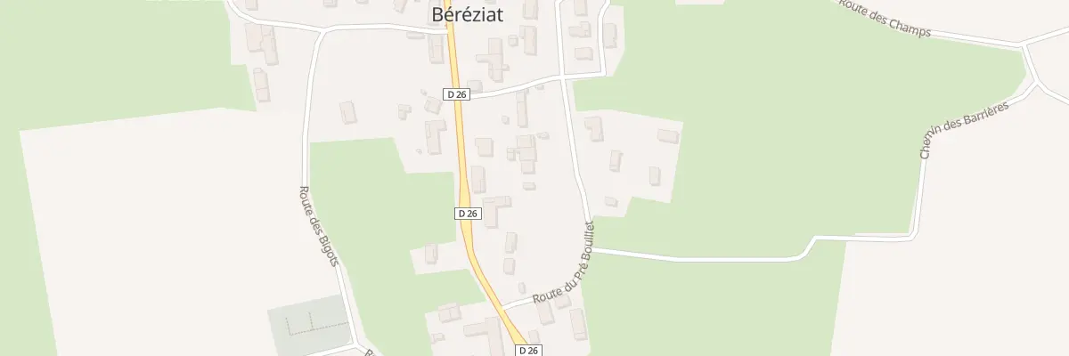 Plan du 189 Rte du Pré Bouillet à Béréziat
